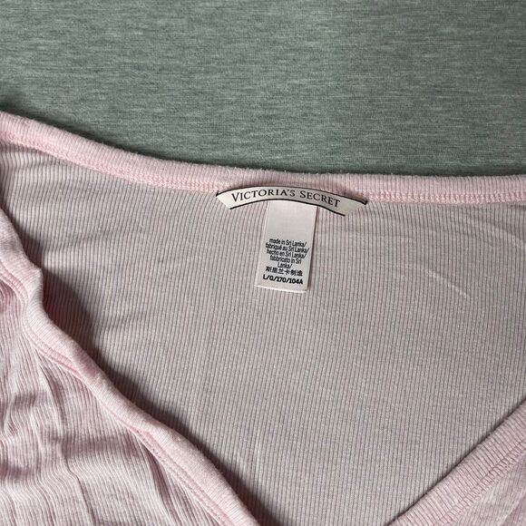 Victoria’s Secret Solid Pink Super Soft PJ Long Sleeve Top - Picture 3 of 5